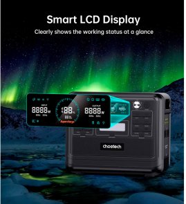 Зарядна станція Choetech BS008 2000W 2000Wh + Wifi+Bt (BS008-BQB)