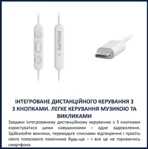 Гарнітура Philips TAE5008WT/00 White