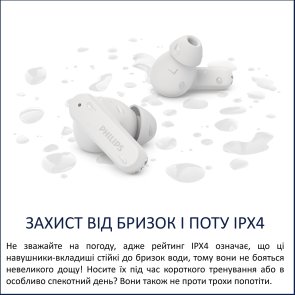Навушники Philips TAT2000WT/00 Bluetooth White
