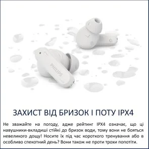 Фото: Навушники Philips TAT2000WT/00 Bluetooth White № 10 | KTC