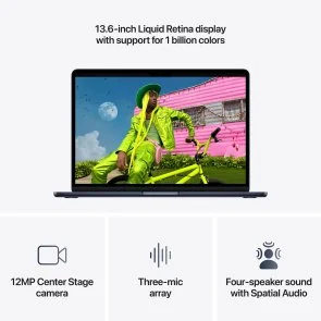 Фото: Ноутбук Apple MacBook Air 13.6 2026 M5 10GPU Midnight (MDHF4) № 5 | KTC