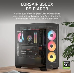 Корпус Corsair 3500X RSR ARGB Black with window (CC-9011322-WW)
