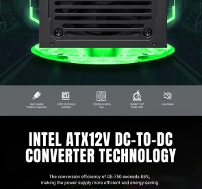 Фото: Блок живлення Gamemax 750W GE-750 № 10 | KTC