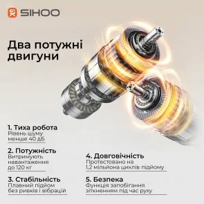 Фото: Стіл комп’ютерний SIHOO D07A Walnut/Black (D07A-101/D07J-101-AB/DO7-P) № 9 | KTC