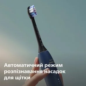 Фото: Електрична зубна щітка Philips Sonicare Series 6100 Navy Blue + Travel Case (HX7403/08) № 10 | KTC