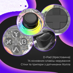 Фото: Геймпад GamePro GPX13T Transparent № 10 | KTC
