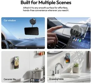 Фото: Універсальний тримач Ulanzi SK-25 Mobile PhoneSuction Cup Holder (S003) № 6 | KTC