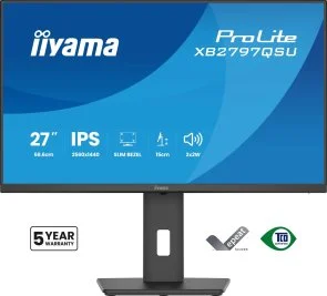 Фото: Монітор iiyama XB2797QSU-B1 Black - 27" IPS / 2560×1440 / 75 Гц / Adaptive Sync / Pivot / HAS № 2 | KTC