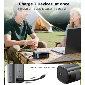 Фото: Батарея універсальна Choetech B815C 20000mAh 130W Black № 9 | KTC
