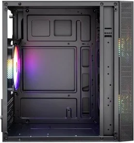 Фото: Корпус 1stPlayer X1-BK-3F1-PS-600FK 600W Black with window (X1-BK-3F1-PS-600FK-EU) № 4 | KTC