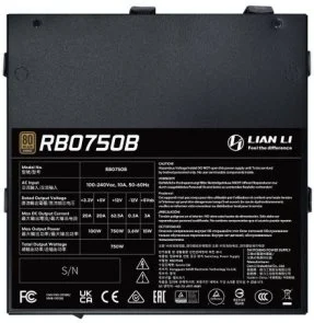 Фото: Блок живлення Lian-Li 750W RB 750B Black (G9P.RB0750B.B000.EU) № 4 | KTC