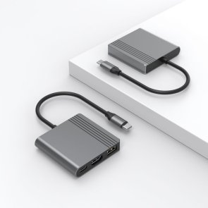 USB-хаб Cablexpert 3in1 USB/HDMI/PD Gray (A-CM-COMBO3-05)