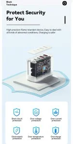 Фото: Зарядний пристрій Essager Grace 100W 4 Ports Travel Charger (ECT2CA-QYB01-Z) № 8 | KTC