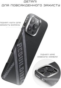Чохол Pitaka for Apple iPhone 16 Pro - Tactile Woven Re-TROS Rebuilding (KI1601RTR)