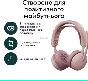 Фото: Гарнітура Logitech Zone Wireless 2 ES Rose (981-001510) № 13 | KTC