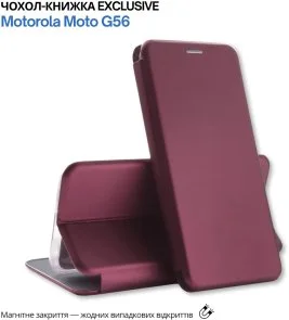 Фото: Чохол BeCover for Motorola Moto G56 - Exclusive Red Wine (715492) № 4 | KTC