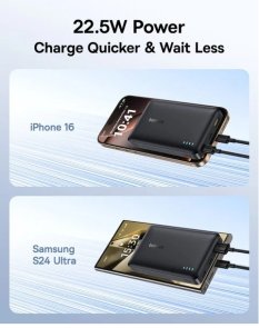 Батарея універсальна Baseus EnerFill FP21 10000mAh 22.5W Cosmic Black (P1008210D123-00)