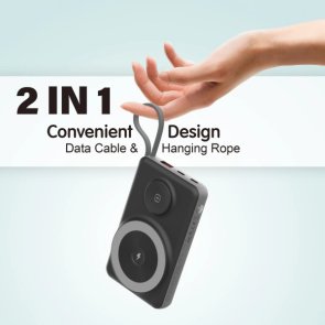 Батарея універсальна Choetech B695 Magnetic Wireless 10000mAh 22.5W Black (B695-BK)