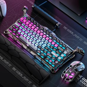 Клавіатура Gravastar Mercury V75 Pro 80key GravaStar x Gateron Magnetic Jade Gaming USB Cyberpunk