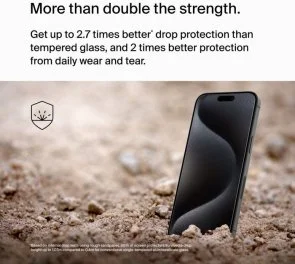 Фото: Захисне скло Belkin for Apple iPhone 15 Pro Max - UltraGlass2 AM (OVA134ZZ) № 11 | KTC
