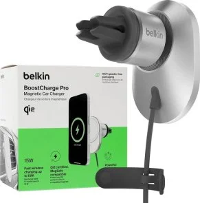 Фото: Кріплення для мобільного телефону Belkin BoostCharge Pro MagSafe Qi2 15W (WIC008BTGR-NCV2) № 10 | KTC