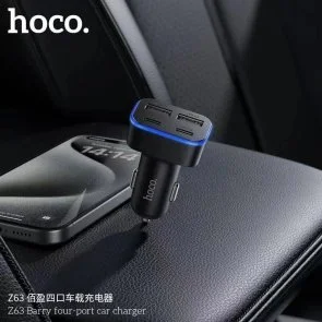 Фото: Автомобільний зарядний пристрій Hoco Z63 Barry 3.1A Black (6942007666206) № 9 | KTC