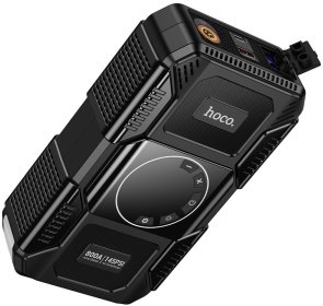 Бустер Hoco QS6 Clever Intelligent air pump+emergency start-up power bank (6942007673013)