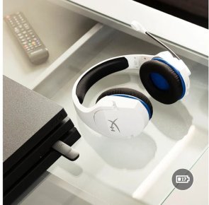 Гарнітура накладна HyperX Cloud Stinger Core для PS5/PS4 Bluetooth, White/Blue ( Gaming )