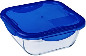 Форма Pyrex CK GO 21x21x8cm 1.9L Clear/Blue (286PG00)