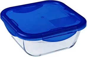 Фото: Форма Pyrex CK GO 21x21x8cm 1.9L Clear/Blue (286PG00) № 2 | KTC