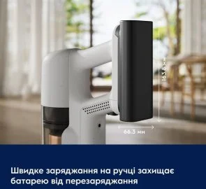 Фото: Ручний бездротовий пилосос Electrolux 700 Cordless cleaner EP72UB21SW White (910008086) № 15 | KTC
