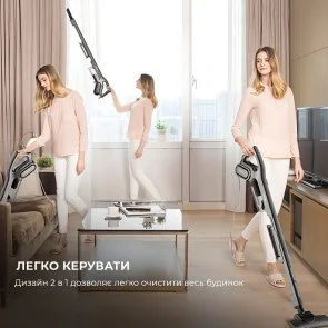 Фото: Дротовий пилосос DEERMA Stick Vacuum Cleaner Cord White (DX700 White) № 3 | KTC
