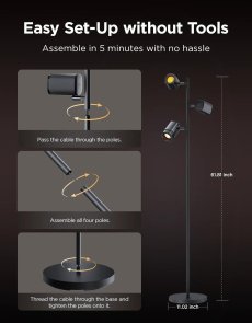 Торшер Govee H60B2 Tree Floor Lamp Black (H60B2311)