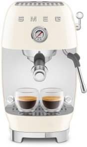 Ріжкова кавоварка Smeg Style Aesthetic Cream Glossy Finishing (ECF03CREU)