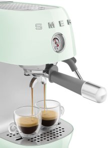 Ріжкова кавоварка Smeg Style Aesthetic Pastel Green Glossy Finishing (ECF03PGEU)
