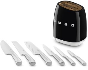 Набір ножів Smeg Retro Style 6pcs Black (KBSF02BL)