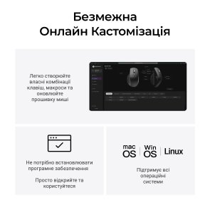 Миша Keychron M6S PixArt PAW3311 Black (M6S-A72)