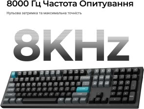 Клавіатура Keychron Q6 Ultra Keychron Red Switch RGB Black (Q6U-M1-UA)