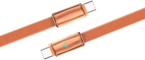Фото: Кабель ColorWay ultra-thin 100W 5A Type-C / Type-C 1m Orange (CW-CBPDCC100-OR) № 2 | KTC