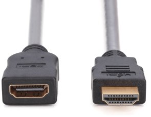 Кабель Digitus HDMI / HDMI high speed + Ethernet 2m Black (AK-330201-020-S)