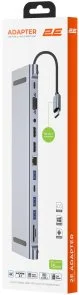 Фото: USB-хаб 2E W2703 12in1 Grey (2E-W2703) № 8 | KTC
