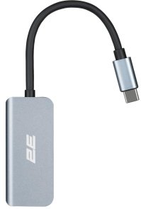 Хаб Type-C 2E W2680 USB/Type-C/HDMI, Grey