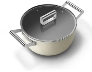 Фото: Каструля Smeg 50S Retro Style 5.4L Creame (CSF2412CRM) № 2 | KTC