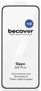 Фото: Захисне скло BeCover 10D for Oppo A6 Pro - Black (715716) № 2 | KTC
