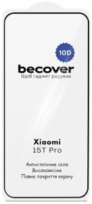 Захисне скло BeCover 10D for Xiaomi 15T Pro - Black (715709)