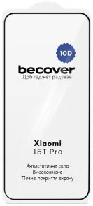 Фото: Захисне скло BeCover 10D for Xiaomi 15T Pro - Black (715709) № 2 | KTC