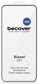 Захисне скло BeCover 10D for Xiaomi 15T - Black (715708)