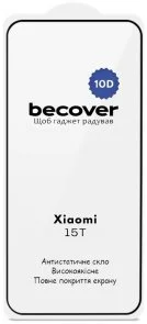 Фото: Захисне скло BeCover 10D for Xiaomi 15T - Black (715708) № 2 | KTC
