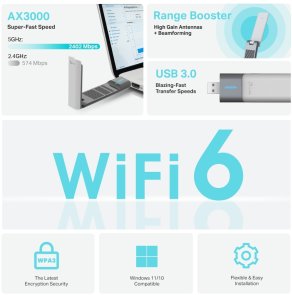Wi-Fi адаптер TP-Link Archer TX50UH