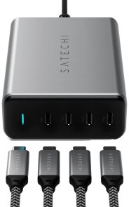 Зарядний пристрій Satechi 165W USB-C 4-Port PD GaN C (ST-UC165GM-EU)